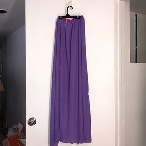Long purple skirt size medium EUC